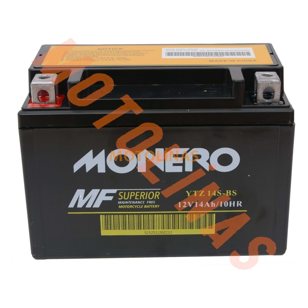 YTZ 14S-BS [150*87*107] AKÜ - MONERO