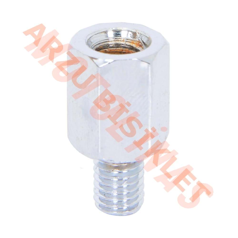 AYNA ADAPTÖRÜ [10 ADET] [ÜST 8mm DÜZ DİŞ - ALT 8mm TERS DİŞ]