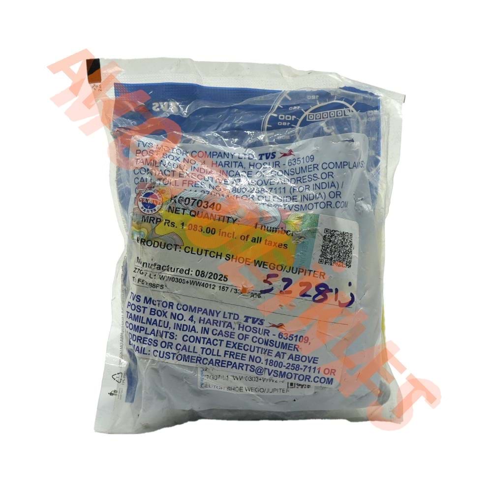 ARKA DEBRİYAJ BALATASI - TVS WEGO [ORİJİNAL]-[K6070340]