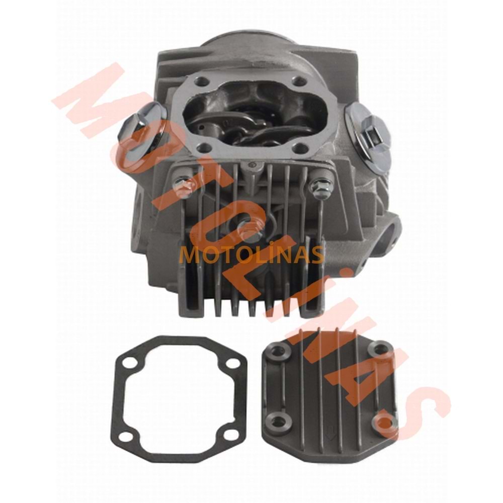 SİLİNDİR ÜST KAPAK KOMPLE 110cc CUB [DQ SUBAP] [KATALİZATÖR ÇIKIŞLI] [EKSANTRİK DAHİL]