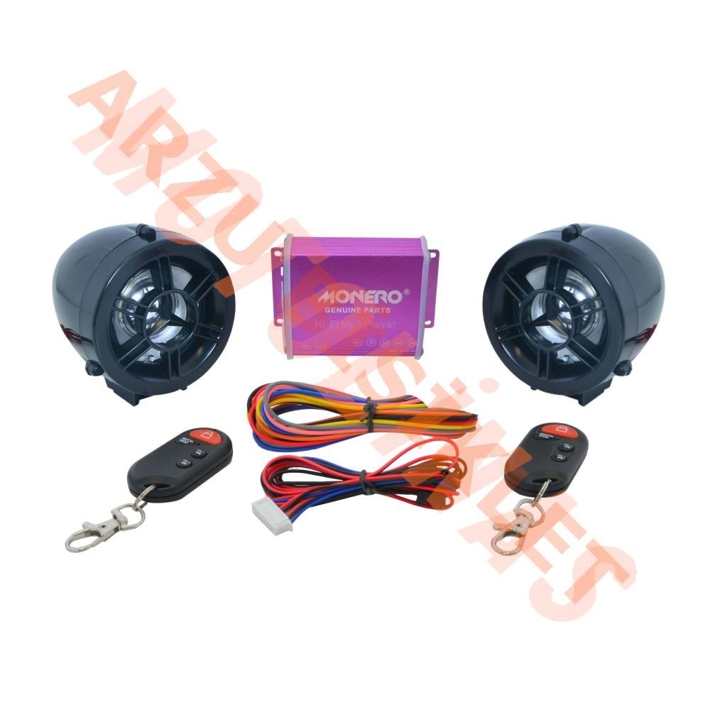 MOTOSİKLET ALARM SETİ [M - R] SİYAH