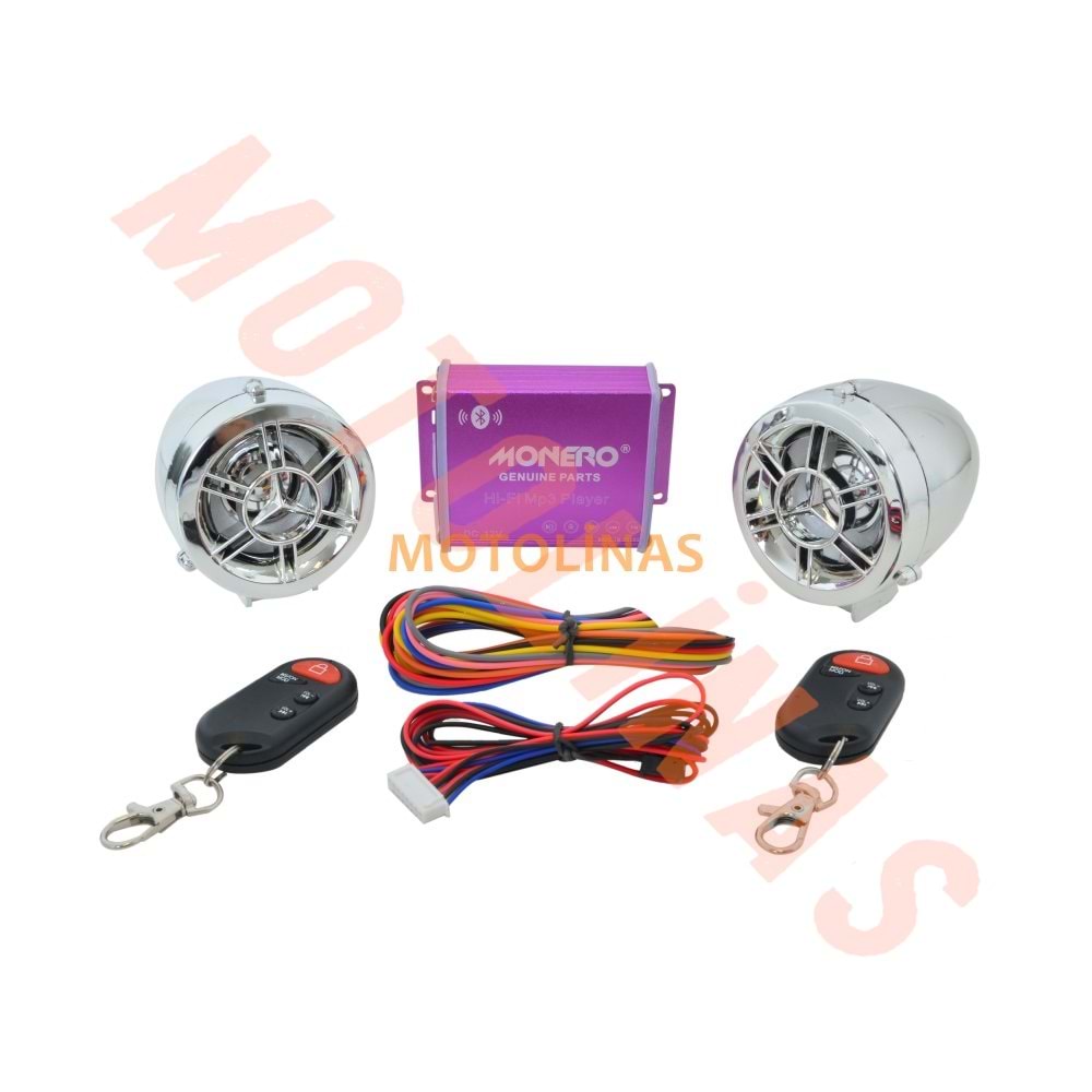 MOTOSİKLET ALARM SETİ [BLUETOOTH] [M - R] KROM