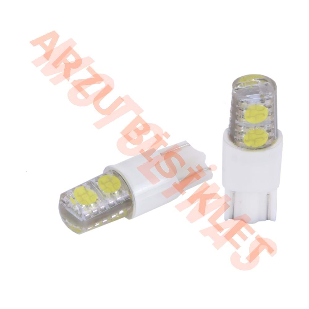T10 4 LED Lİ DİPSİZ AMPUL MAVİ [ÇİFT]