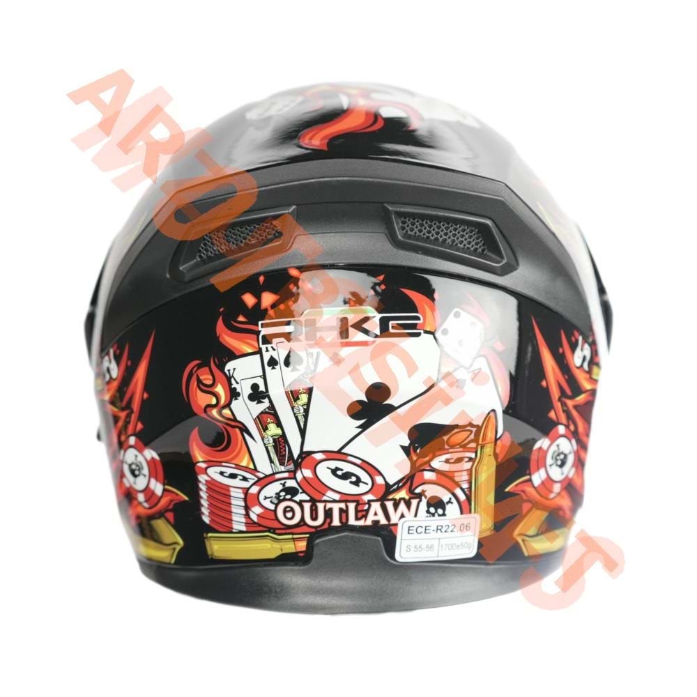 KC - ÇENE AÇILIR VİZÖRLÜ KASK [KC902] [İSKELET] [S]