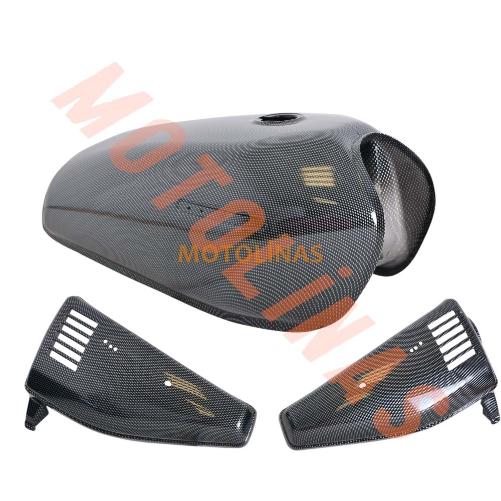 BENZİN DEPOSU VE YAN KAPAKLAR [TAKIM] [KARBON] CG