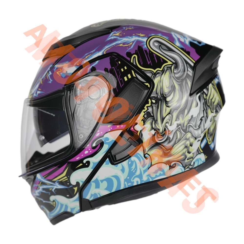 KC - ÇENE AÇILIR VİZÖRLÜ KASK [KC902] [BIG MONSTER] [S]