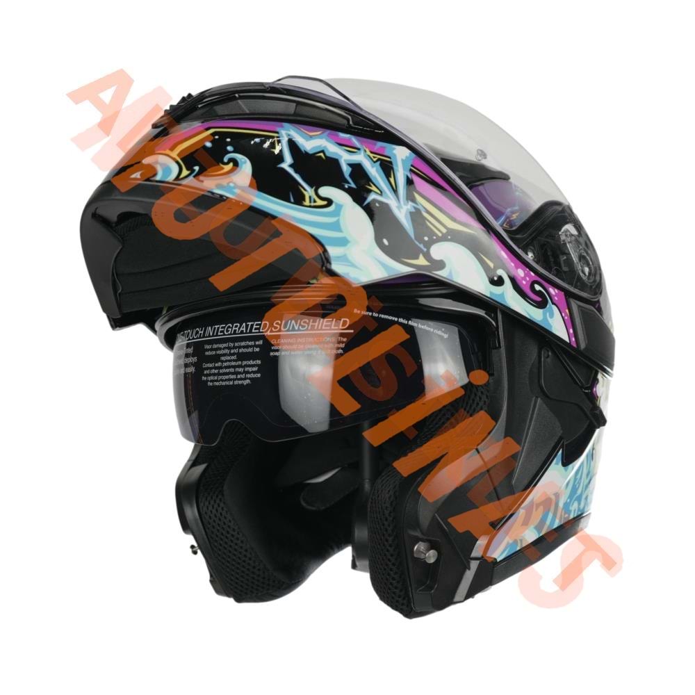 KC - ÇENE AÇILIR VİZÖRLÜ KASK [KC902] [BIG MONSTER] [S]
