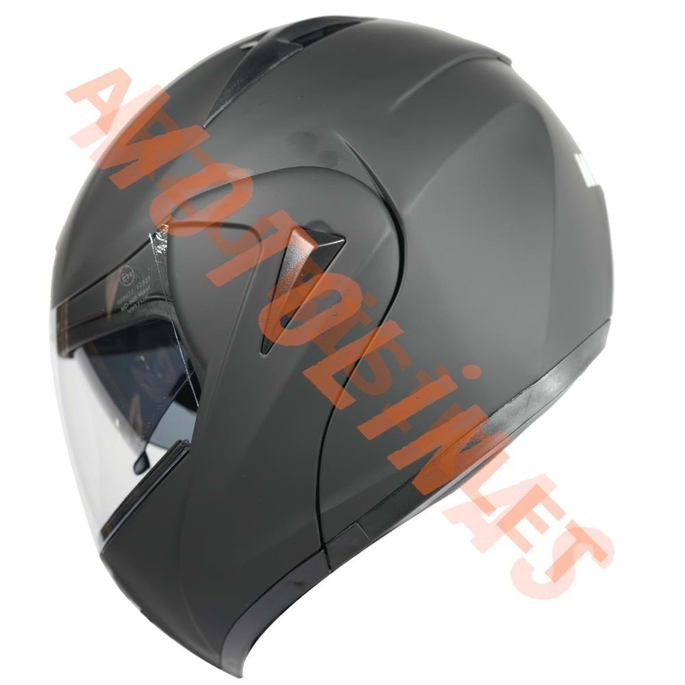 VRT - ÇENE AÇILIR VİZÖRLÜ KASK [MB808] [MAT SİYAH] [S]