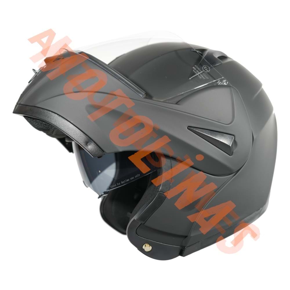 VRT - ÇENE AÇILIR VİZÖRLÜ KASK [MB808] [MAT SİYAH] [S]