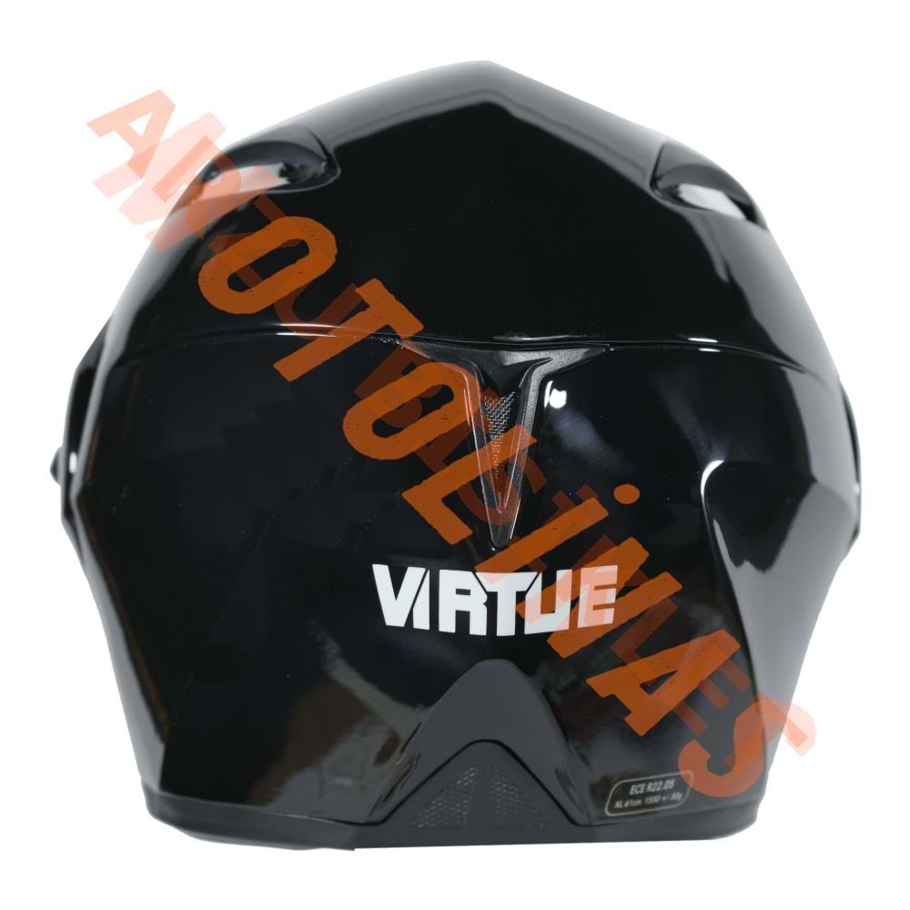 VRT - ÇENE AÇILIR VİZÖRLÜ KASK [MB808] [SİYAH] [L]