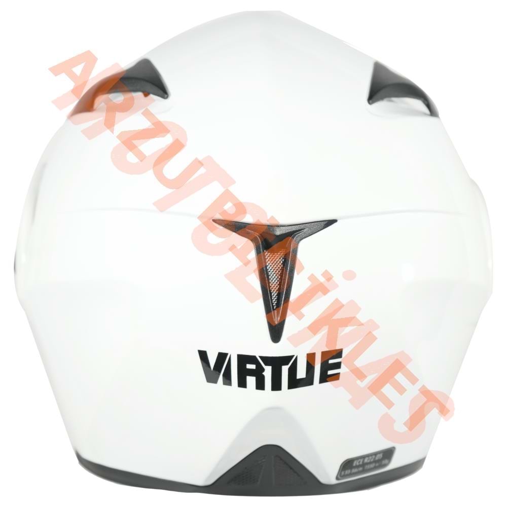 VRT - ÇENE AÇILIR VİZÖRLÜ KASK [MB808] [BEYAZ] [XL]