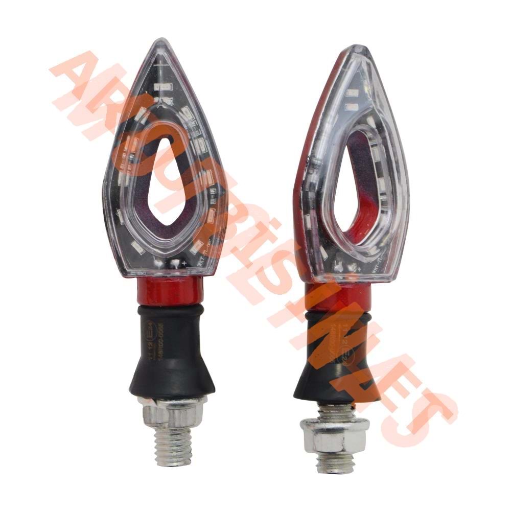RT-072 LED SİNYAL [SARI IŞIK] [TAKIM] KIRMIZI - E BELGELİ