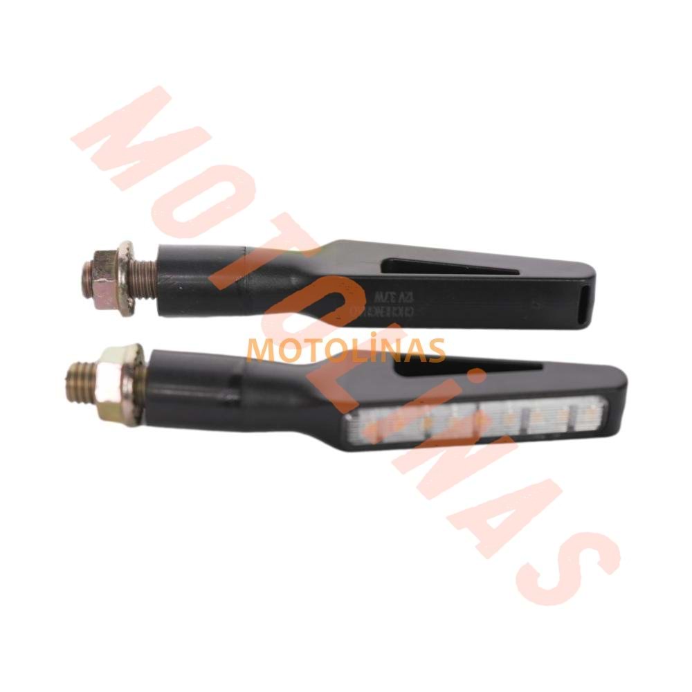 KAYAN LED SİNYAL [SARI IŞIK] [TAKIM] SİYAH [1073L-Y] - E BELGELİ