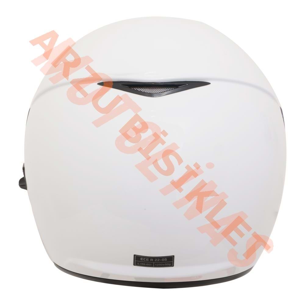 BEON-ÇENESİZ VİZÖRLÜ YAZLIK KASK [B210] [BEYAZ] [M]