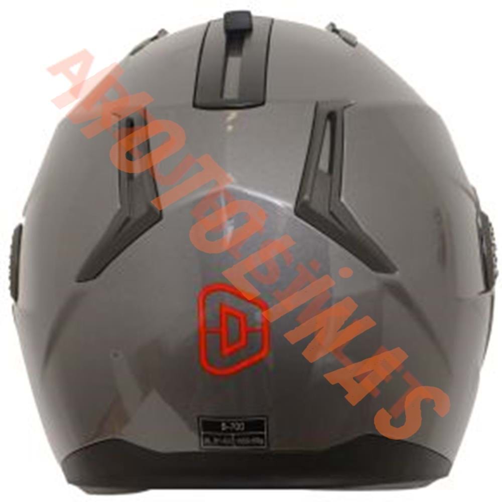 BEON- ÇENE AÇILIR VİZÖRLÜ KASK [B700] [GRİ] [S]