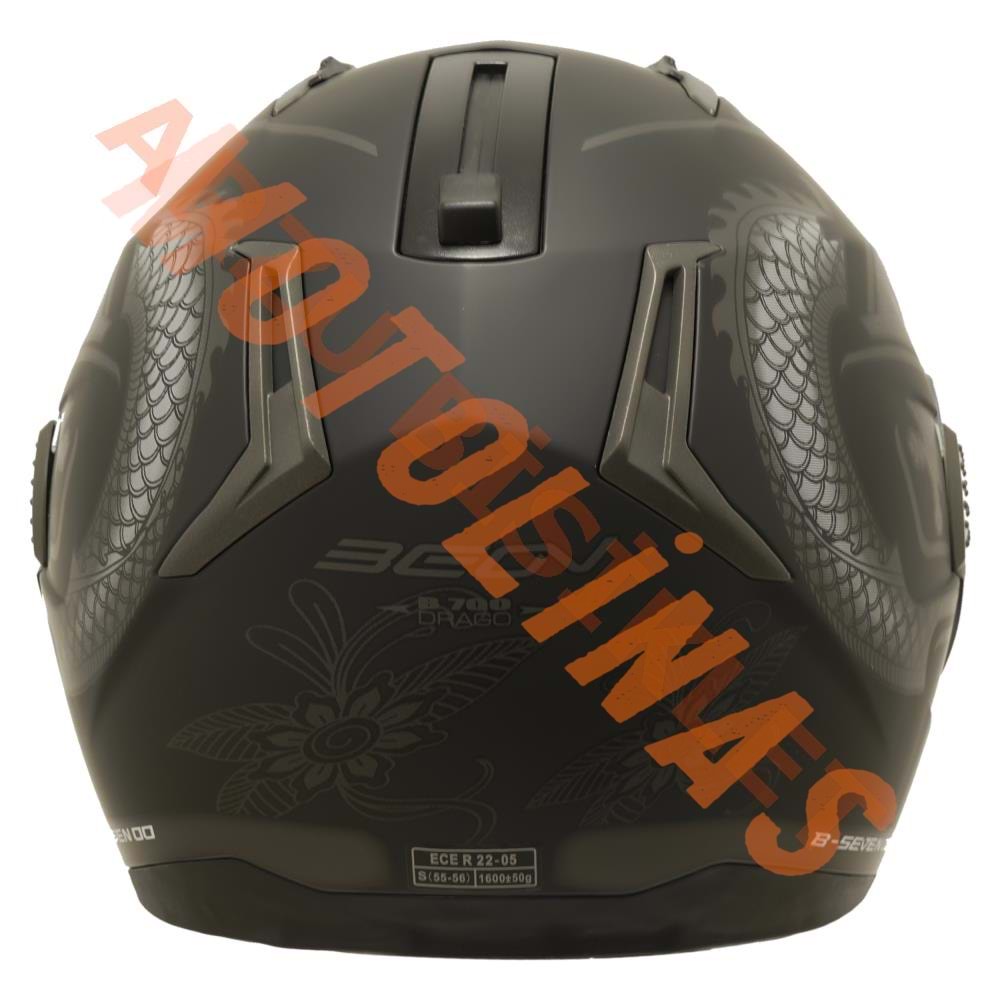 BEON- ÇENE AÇILIR VİZÖRLÜ KASK [B700] [EJDERHA DESEN] [L]