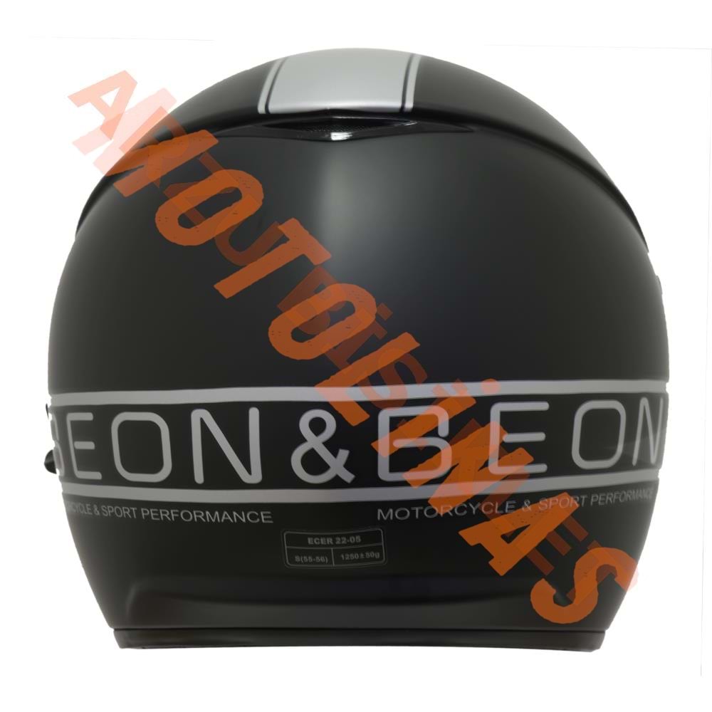 BEON-ÇENESİZ VİZÖRLÜ YAZLIK KASK [B217] [MAT SİYAH - GRİ] [M]