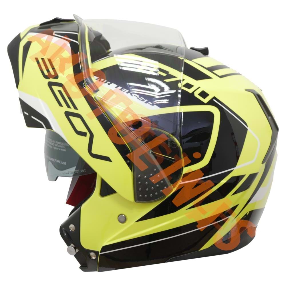 BEON- ÇENE AÇILIR VİZÖRLÜ KASK [B700] [SARI-SİYAH] [AIR TEK] [M]