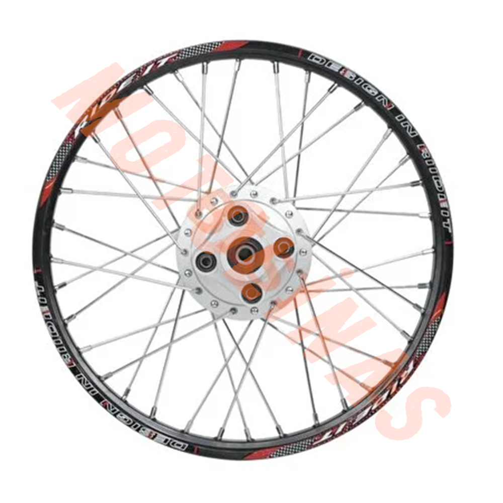 1.20 x 19 TELLİ JANT KOMPLE ARKA [SİYAH JANT - GRİ GÖBEK - KROM TEL] CG