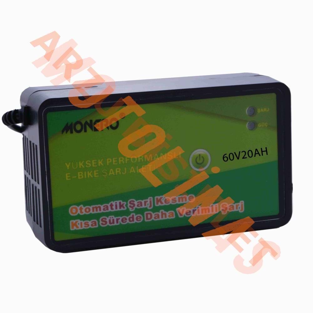 60 V [20AH] ŞARJ CİHAZI [DEVRE KESİCİ] EBIKE -KUTUSUZ