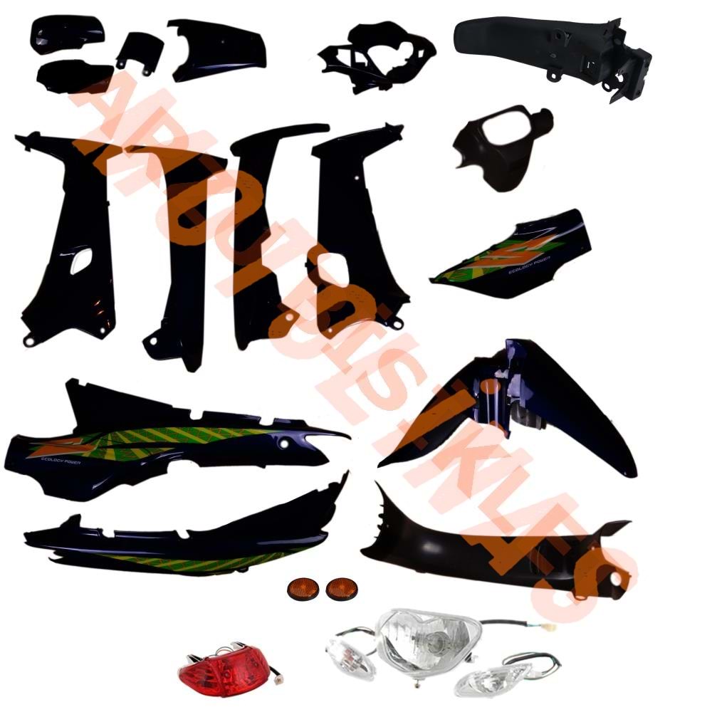 KAPORTA SET [SİYAH] [FAR+STOP+SİNYAL DAHİL] [KALIPSO - ÇELİK] CUB