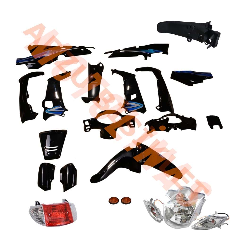 MFH-KH KAPORTA SET [SİYAH] [FAR+STOP DAHİL] CUB