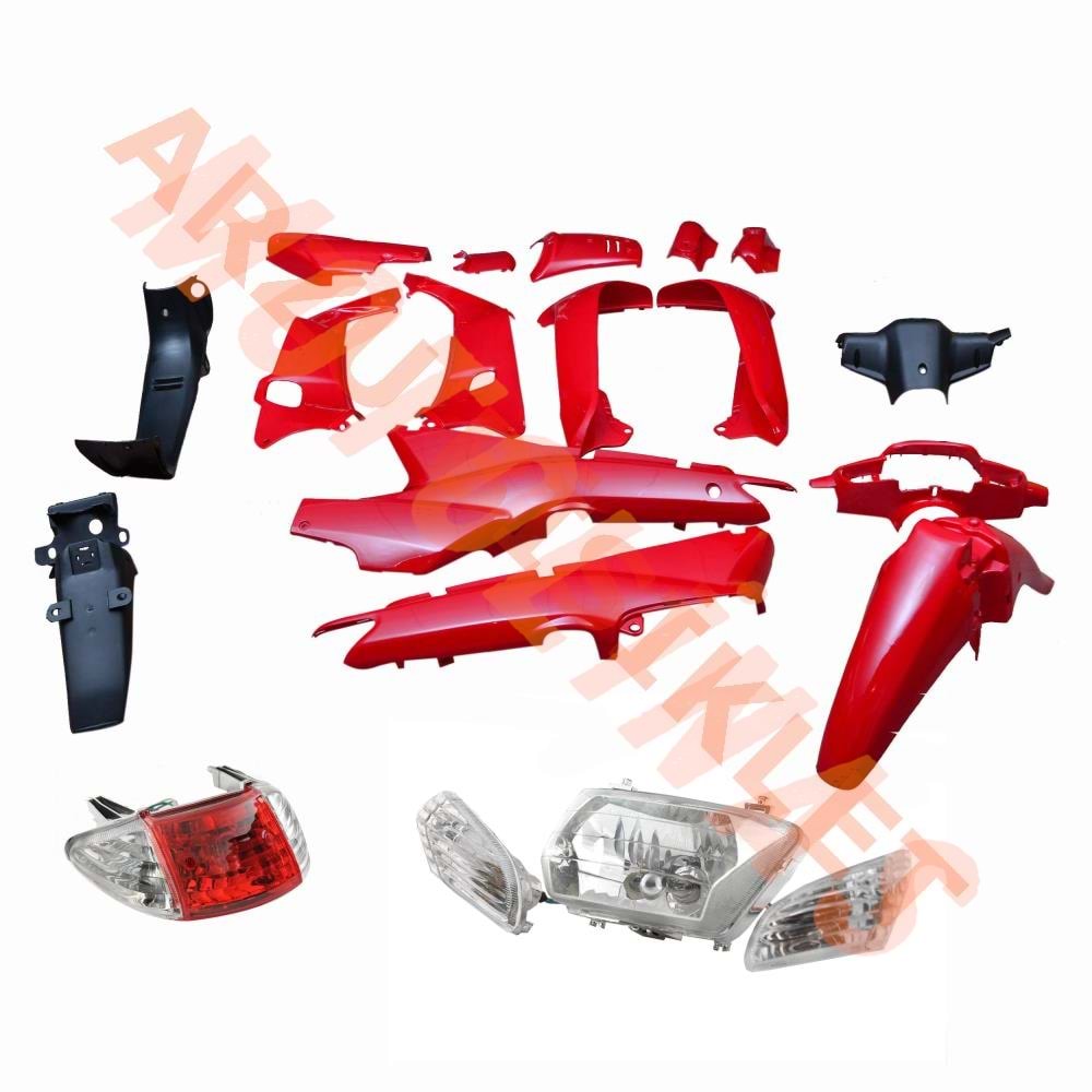 LIFAN KAPORTA SET [KIRMIZI] [FAR+STOP DAHİL] CUB