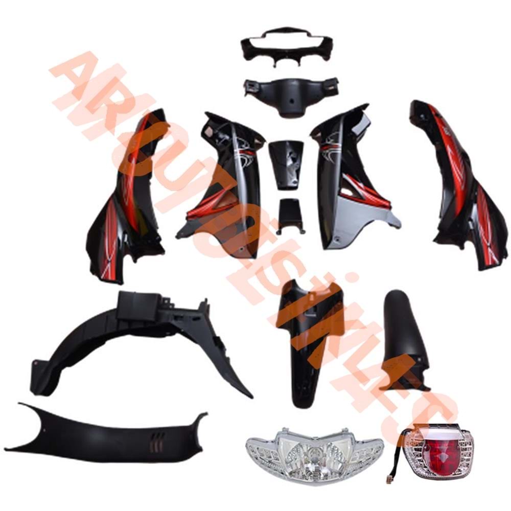 KAPORTA SET [SİYAH] [FAR+STOP+SİNYAL DAHİL] MONDIAL SFC - SFC MINI