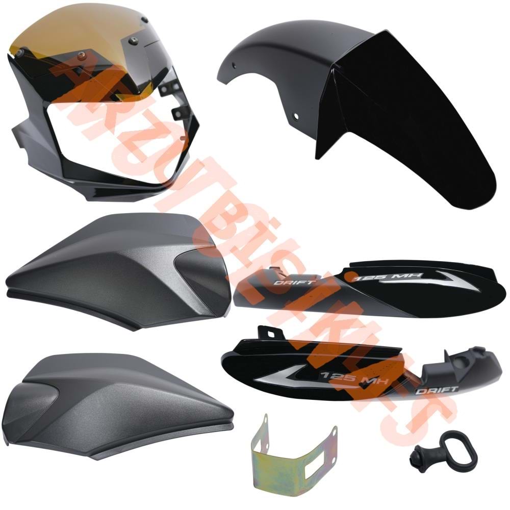 KAPORTA SET [SİYAH] MONDIAL DRIFT