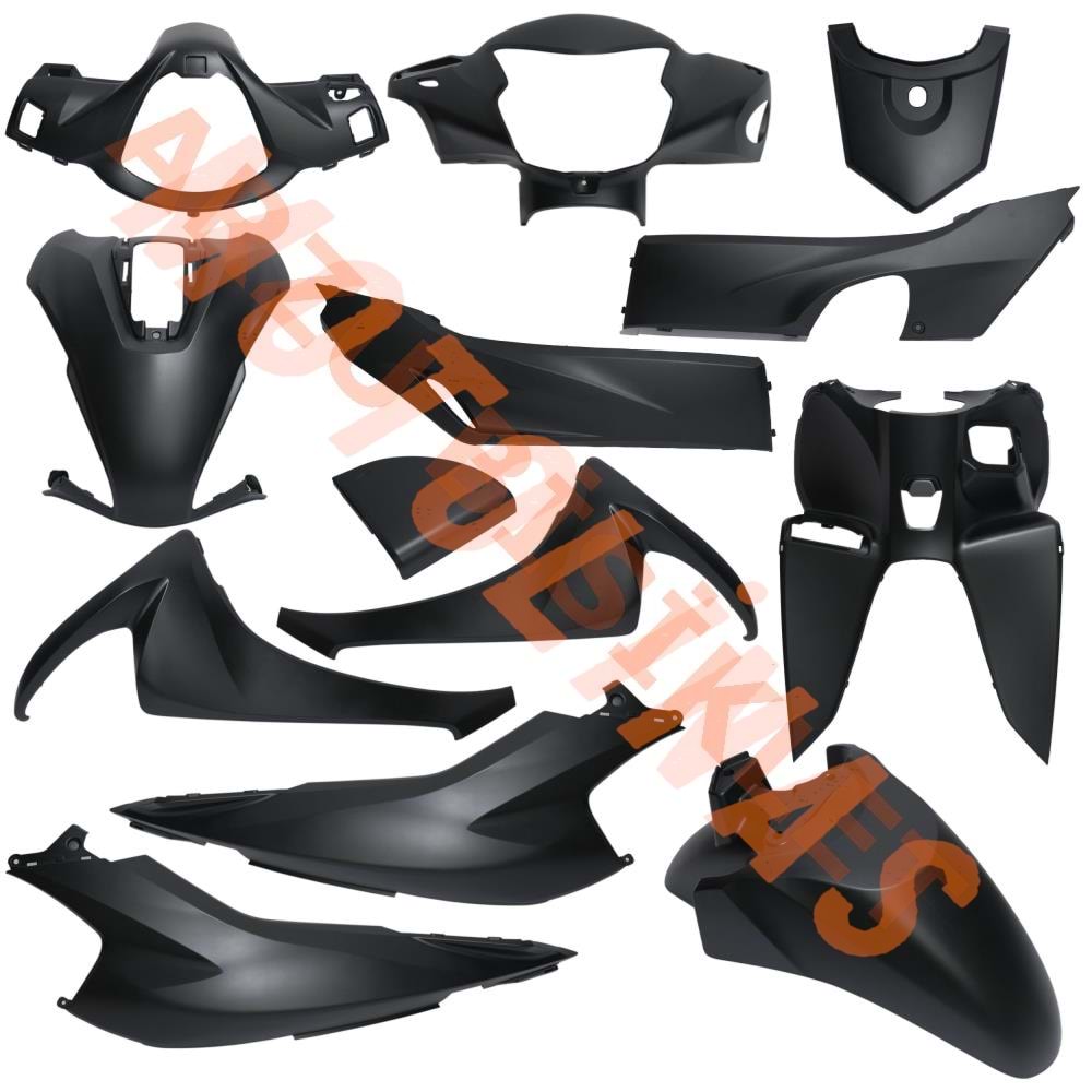 KAPORTA SET [MAT SİYAH] HONDA DIO