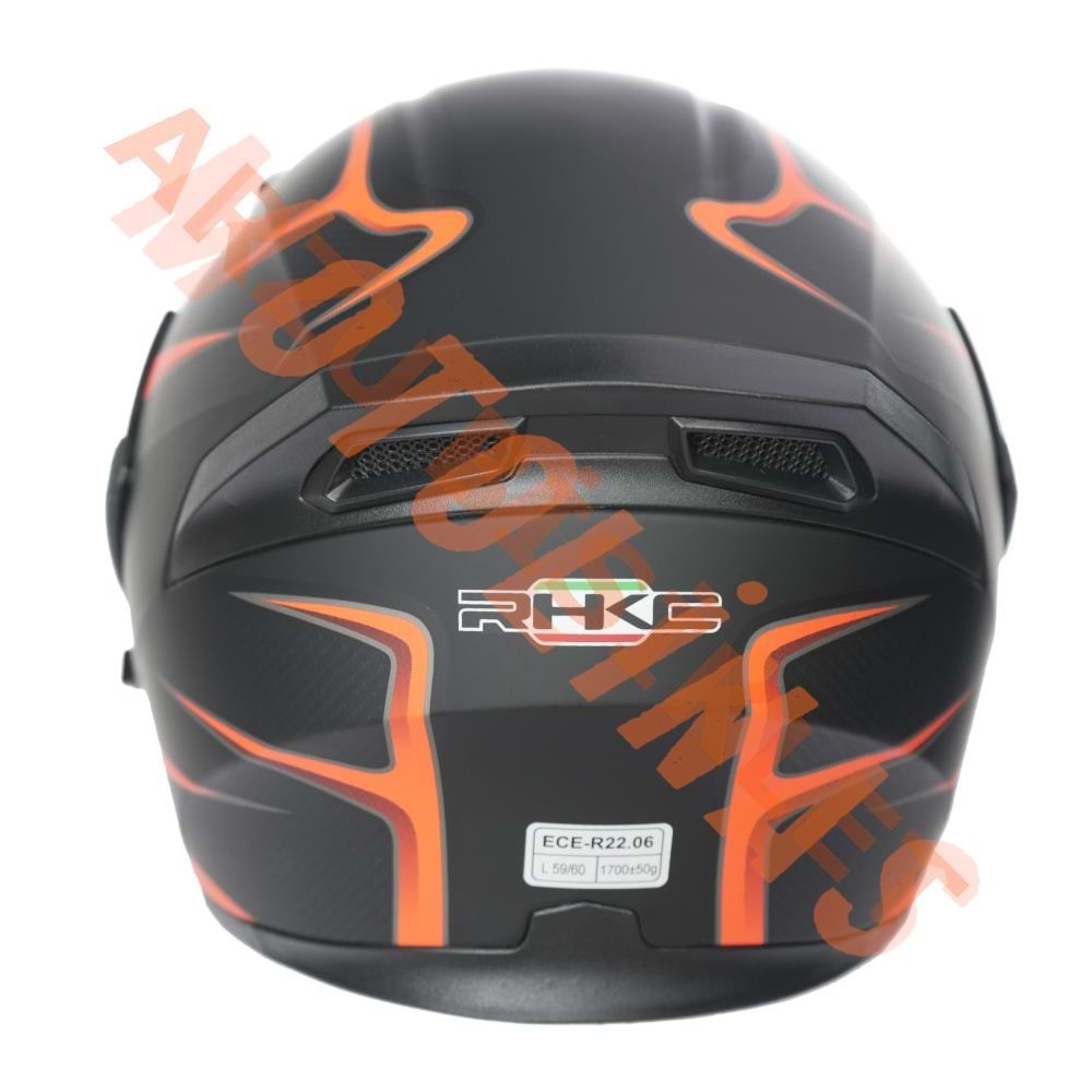 KC-ÇENE AÇILIR VİZÖRLÜ KASK [KC902] SİYAH - KIRMIZI [S] E BELGELİ