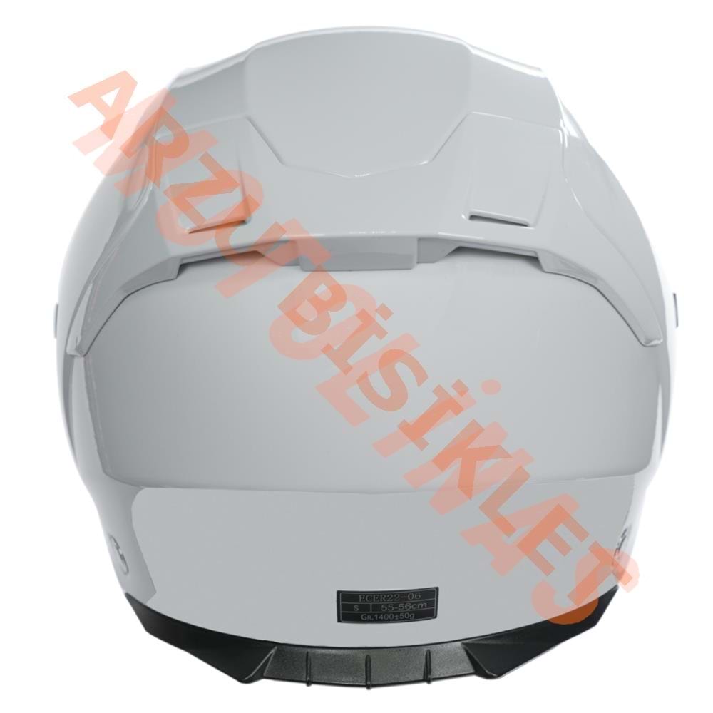 BEON- ÇENESİZ VİZÖRLÜ YAZLIK KASK [B203] [BEYAZ] [S]