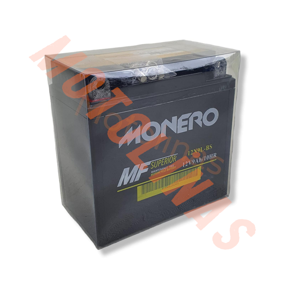 12 VOLT 9AH 12N9L -BS - RUS-JAVA-MZ [137*76*134] MONERO AKÜ