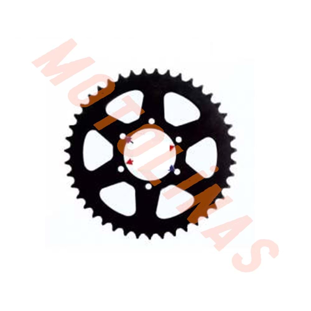 ARKA DİŞLİ CROSS KUBA BLACK CAT 428-45T İÇ 106 mm 6 DELİKLİ