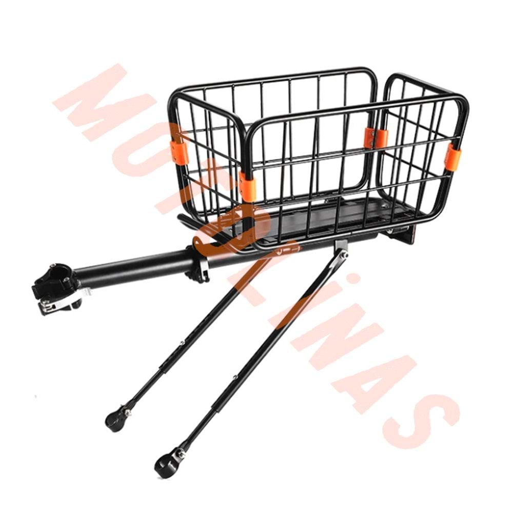 ARKA BAGAJ [SEPETLİ] SET SELE BORUSU MONTAJLI - BİSİKLET