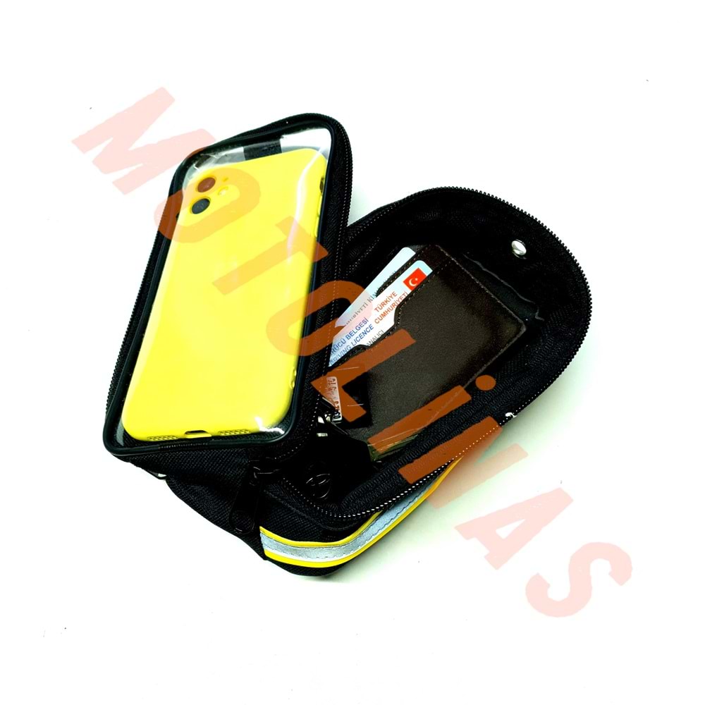 TELEFON ÇANTASI KADRO BAĞLANTILI - BİSİKLET - TURUNCU