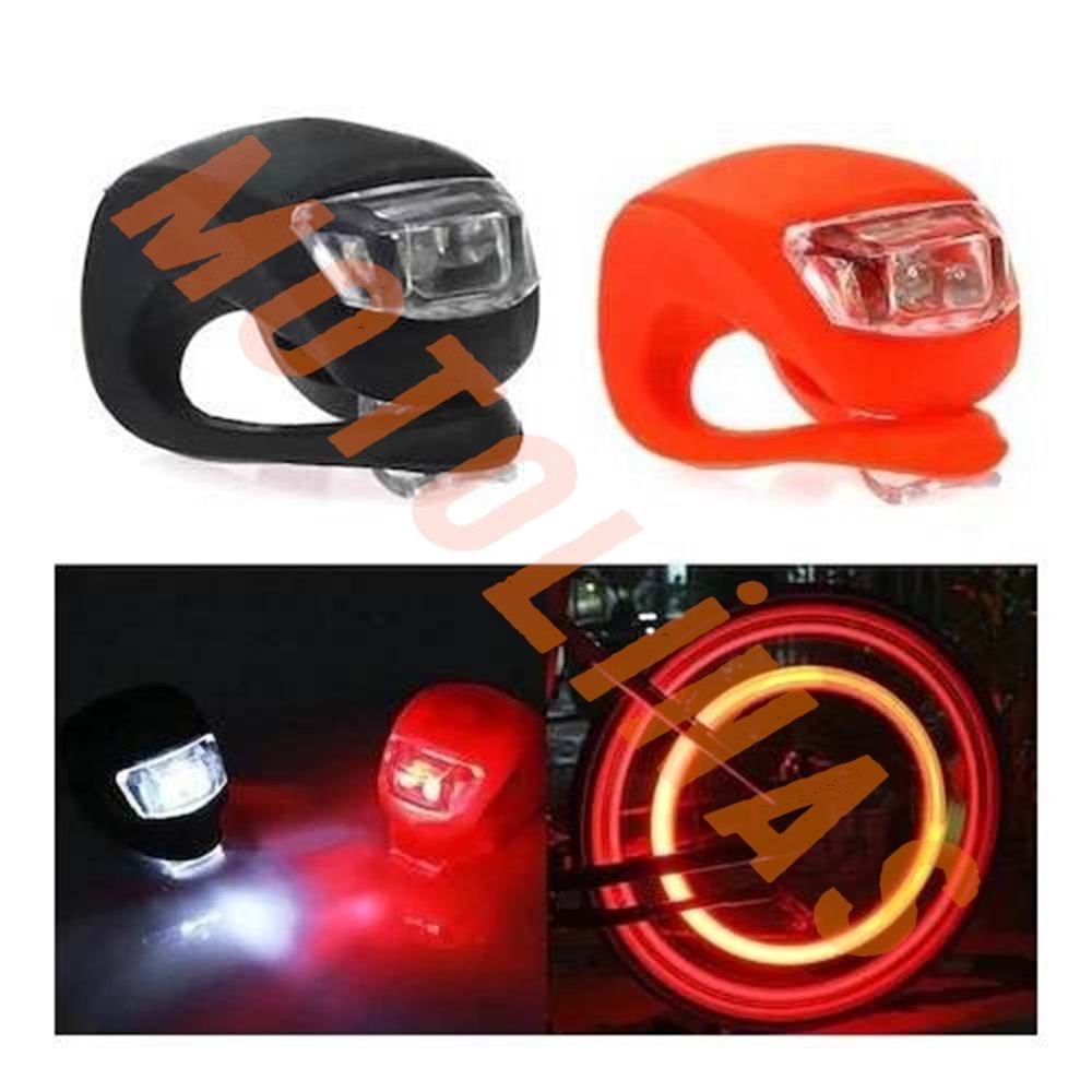 FAR STOP SETİ SİLİKONLU ÇAKAR KTX-087 - LEDLİ [PİL DAHİL]