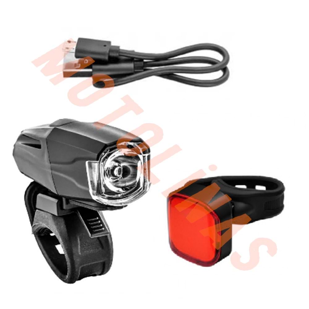 ÖN FAR+ARKA STOP IŞIK SETİ SİYAH JY-7029 700 LUMEN