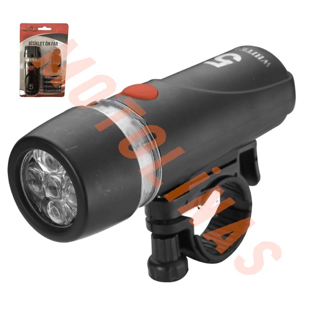ÖN FAR 5 LED Lİ [PİL DAHİL] - BİSİKLET
