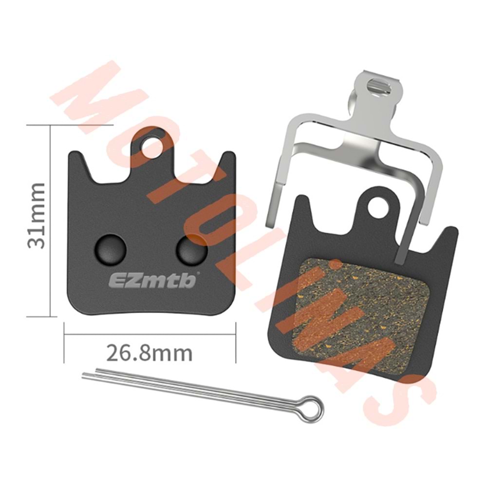 DİSK FREN BALATA TAKIM BP1021 YARI METAL - BİSİKLET