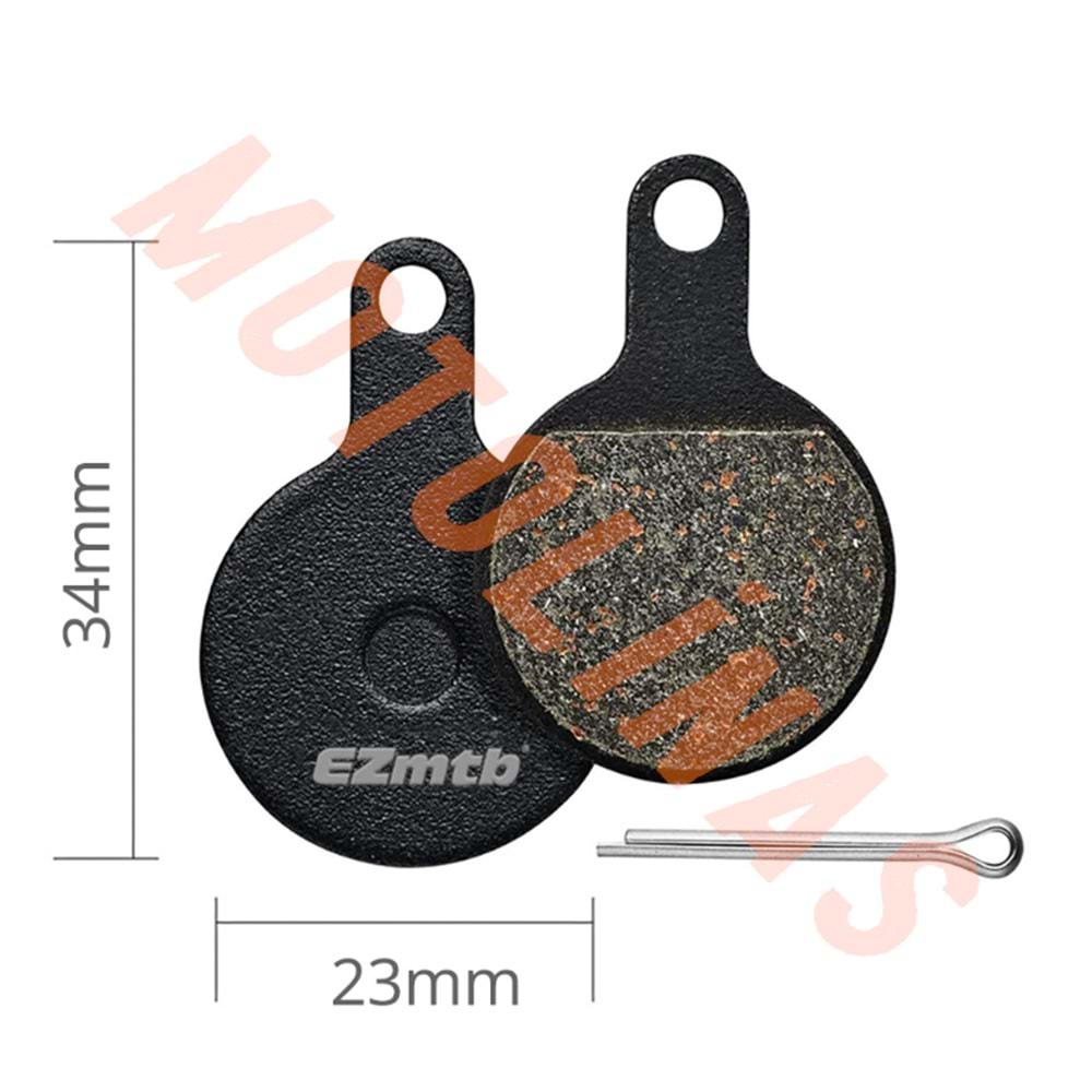 DİSK FREN BALATA TAKIM BP1023 YARI METAL - BİSİKLET