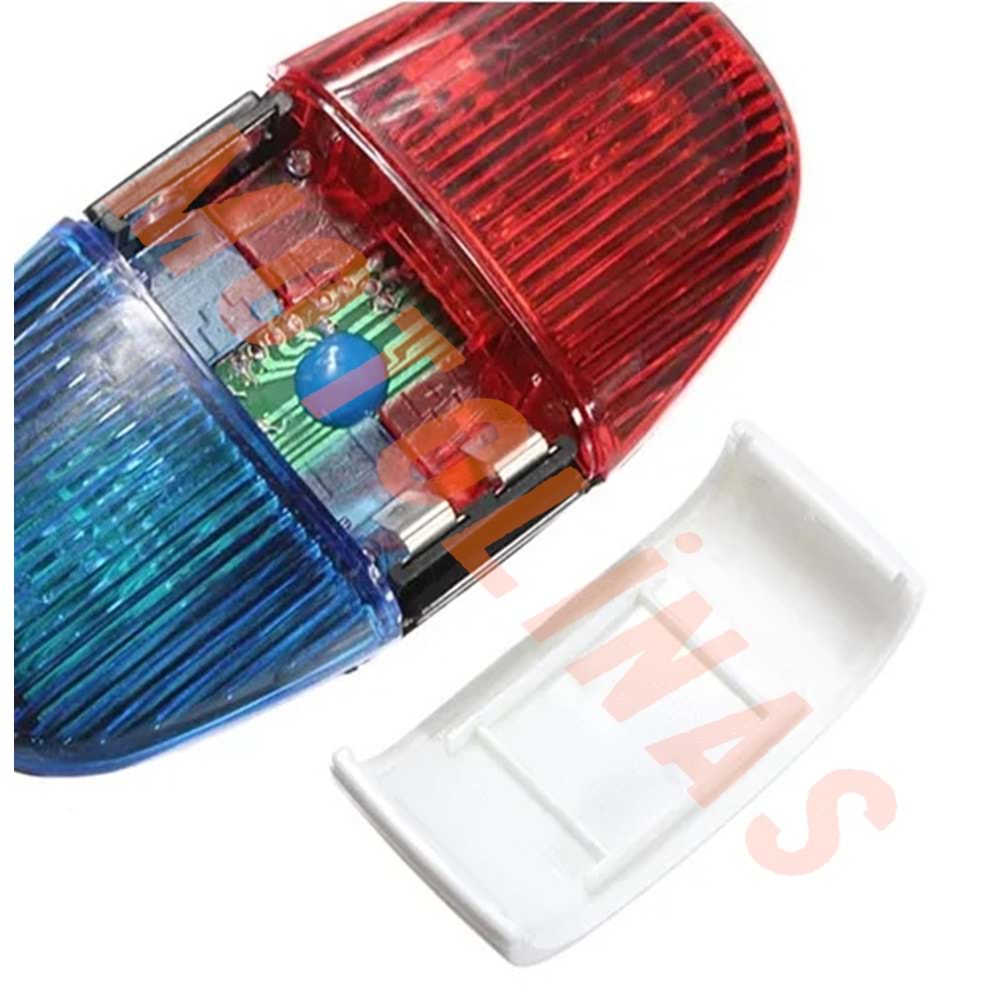 KORNA 4 SESLİ - 6 IŞIKLI [POLİS SİRENLİ] - BİSİKLET