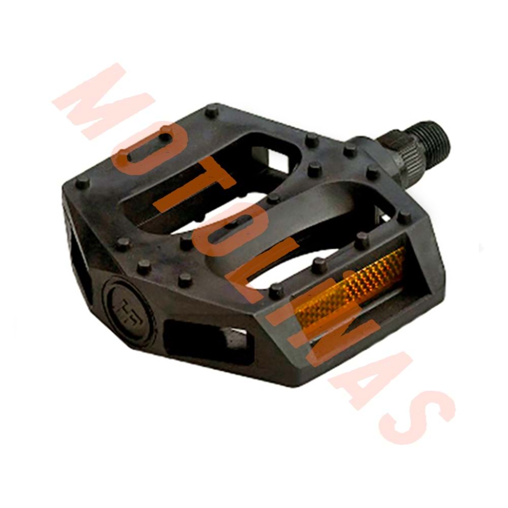 PEDAL MTB ÇİFT BİLYALI SİYAH GENİŞ REFLEKTÖRLÜ 9/16
