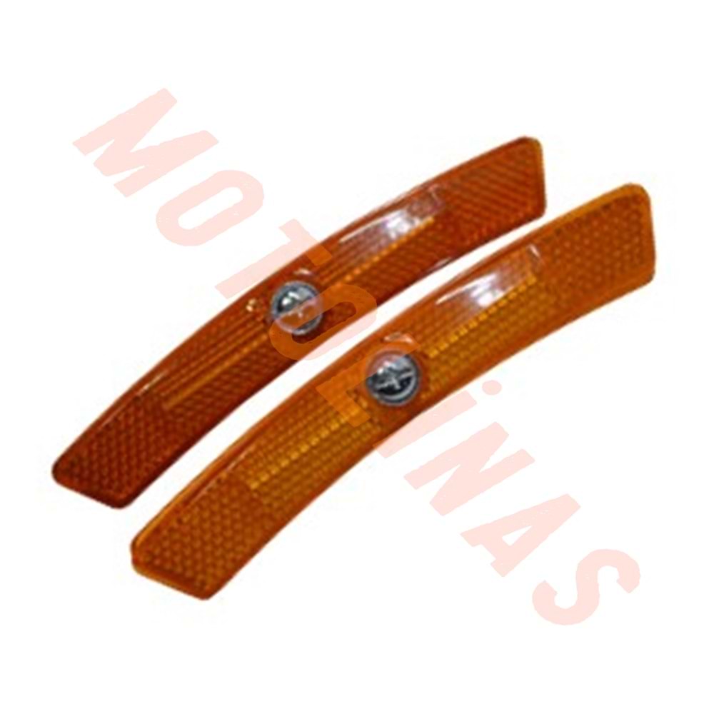 JANT REFLEKTÖRÜ UZUN VİDALI SARI 2 li SET - BİSİKLET