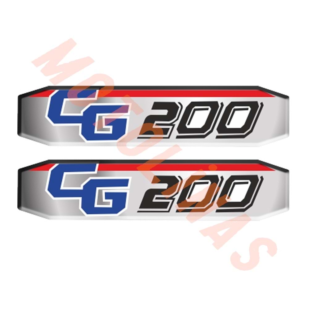 YAN KAPAK DAMLA STİCKER 2 li SET CG200