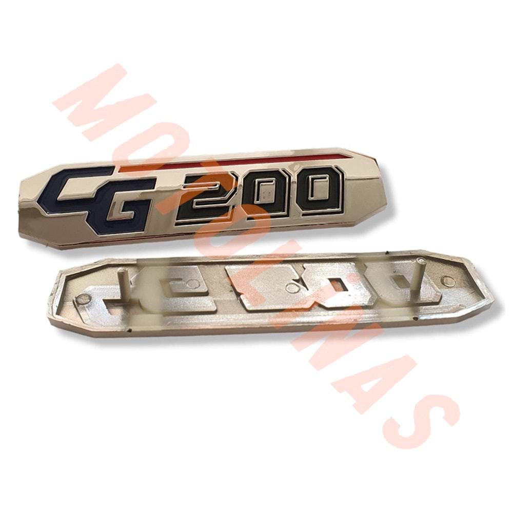 YAN KAPAK ARMASI ( CG200 YAZILI - NİKEL ) SET ORJİNAL MODEL - CG