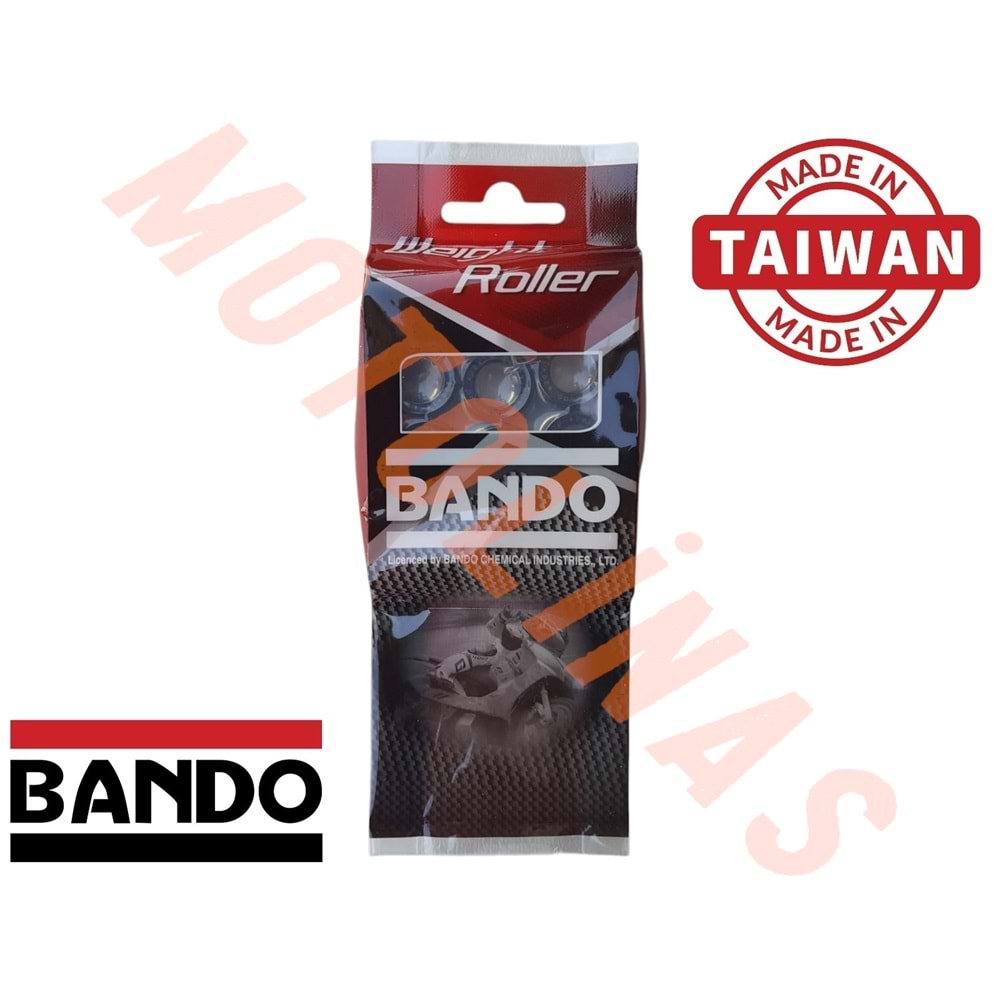 AĞIRLIK SETİ 12.5 GR [BANDO] - TVS JUPİTER 125 - NTORQ, ACTİVA 125İ, PCX, DASH, DİO