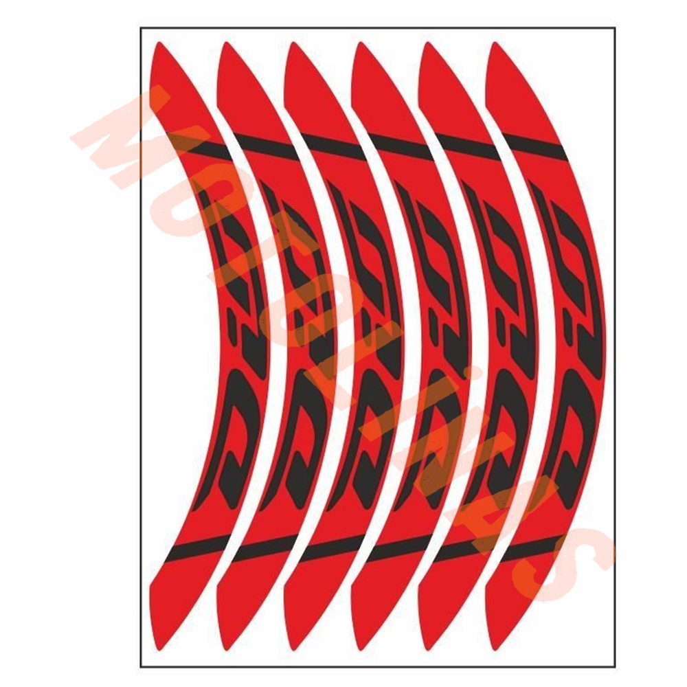 HONDA DİO (YENİ MODEL) SET JANT ŞERİDİ - KIRMIZI