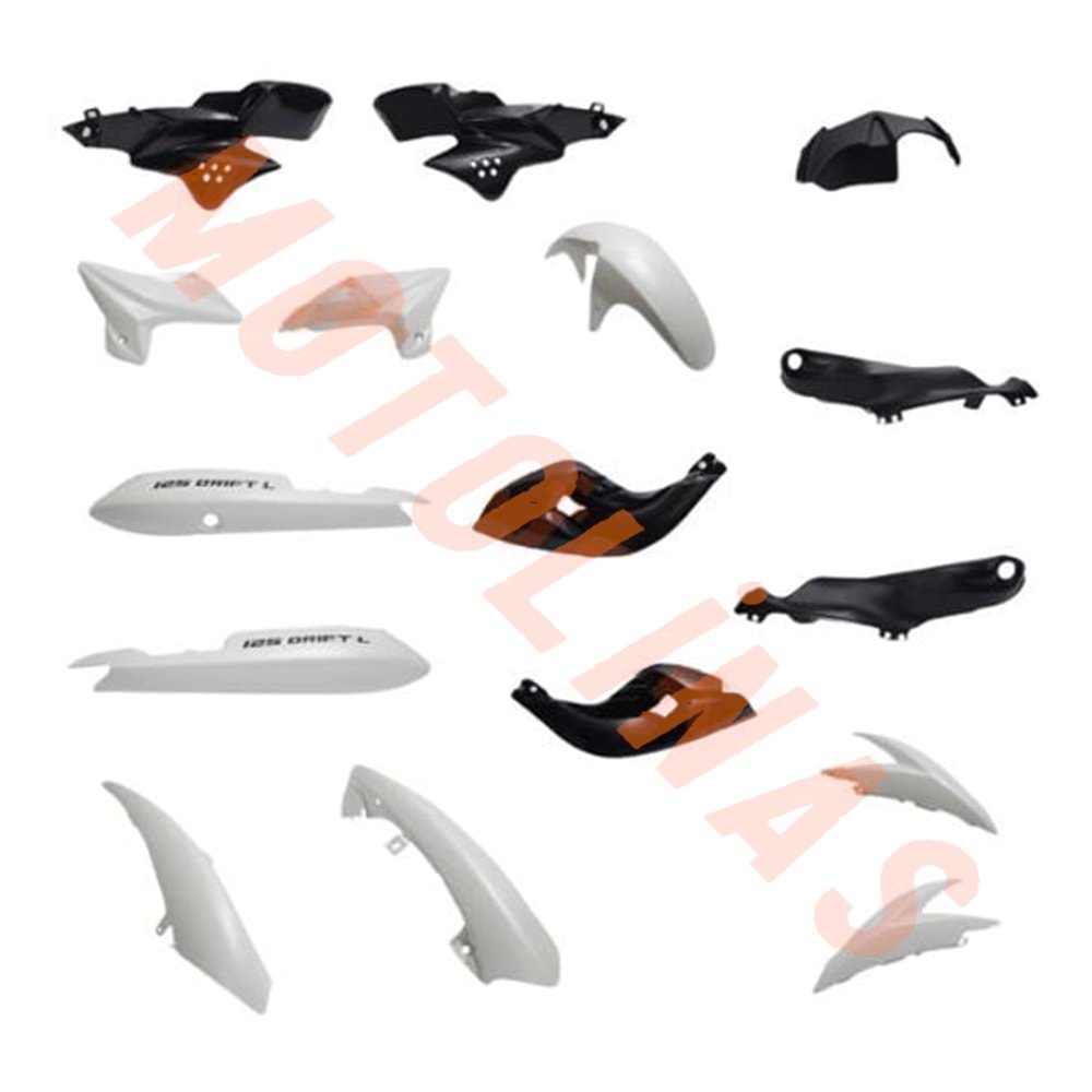 KAPORTA SET BEYAZ - MONDİAL DRİFT 125 L
