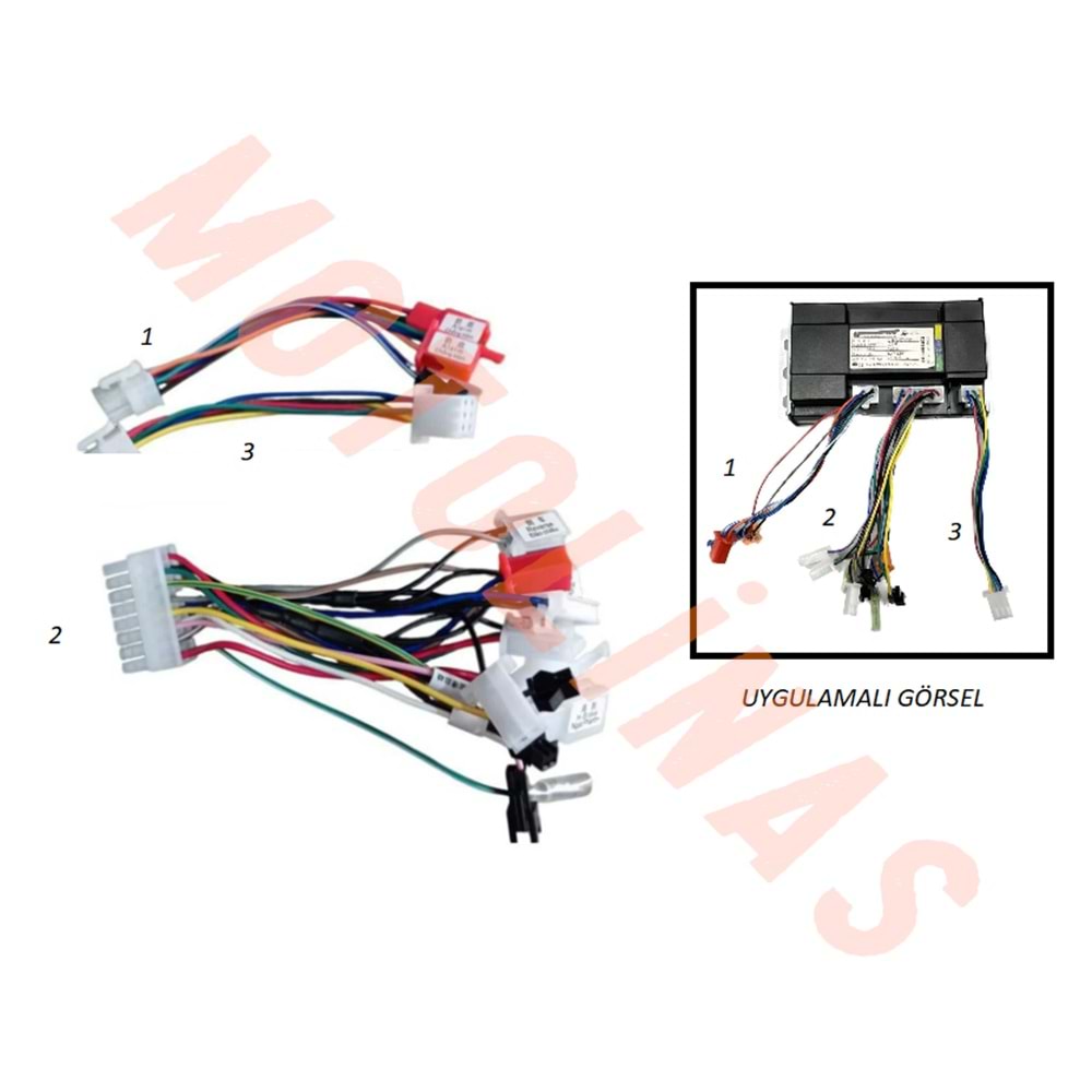 EBİKE AKILLI BEYİN KABLO SOKET SETİ